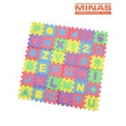 ALFOMBRA GOMA EVA 6 PCS, 33 CM X 23 CM.