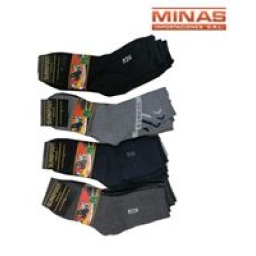 MEDIA DE HOMBRE 3 COLORES X 12 PARES, $ 35 CU.