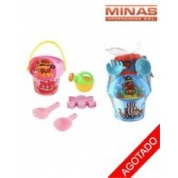 BALDE PARA PLAYA 6 PCS 23 X 16 X 16 CM