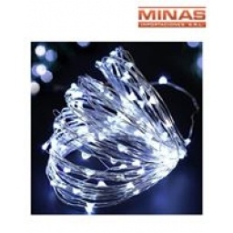 LUZ LUCIERNAGA BLANCA X 100 LED, 220 V.