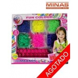 SET DE GOMITAS PARA PULSERAS + TELAR