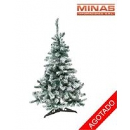 ARBOL STANDARD NEVADO 180 CM 350 RAMAS CON BASE DE PLASTICO