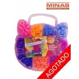 KIT DE GOMITAS PARA PULSERAS,GATITA.