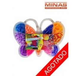 KIT DE GOMITAS PARA PULSERAS,MARIPOSA.