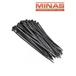 PRECINTOS 300 MM X 3.6 MM X 100 PCS,NEGROS.