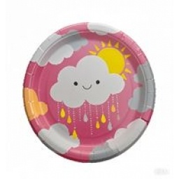 PLATOS PARA CUMPLEAOS 10 PCS 18 CM