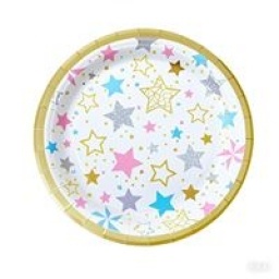 PLATOS PARA CUMPLEAOS 10 PCS 18 CM