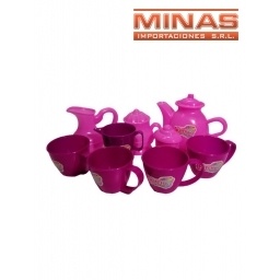 SET DE TE ROSADO X 9 PCS.