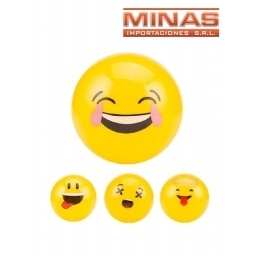 PELOTAS INFLABLES EMOTICONES 30 CM