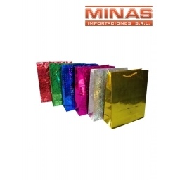 BOLSA SATINADA 30 CM X 30 CM X 6 CM, 6 COLORES.