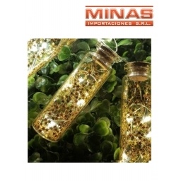LUZ LED A PILA EN BOTELLA 10 PCS