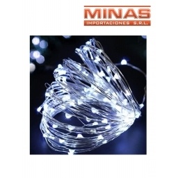 LUZ LUCIERNAGA BLANCA X 100 LED, 220 V.