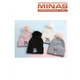 GORRO DE LANA UNICORNIO