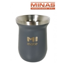 MATE DE ACERO INOXIDABLE EXCELENTE CALIDAD CORAL X 160 ML.