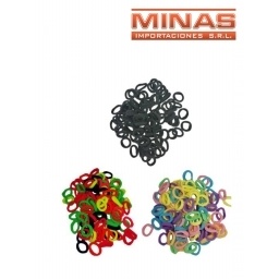 COLITA NEGRAS,FLUOR Y PASTEL X 100 UND, C/U $ 0,35.