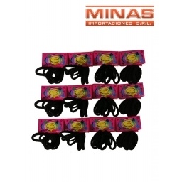 COLITAS PARA PELO NEGRAS,12 PCS POR 6 UN $19,90 LAS 6.