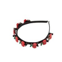 TIARA PLASTICA CON CEREZAS.