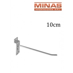 GANCHO PARA PANEL RANURADO 10 CM X 6 MM.