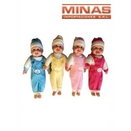 BEBOTE 42 CM CON SONIDO, COLORES SURTIDOS.
