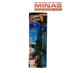 METRALLETA DE PEDERNAL NEGRA 52 X 15 CM