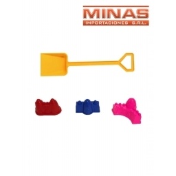 SET PALA DE PLAYA CON MOLDES