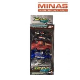SET DE 4 AUTOS 26 CM X 11 CM