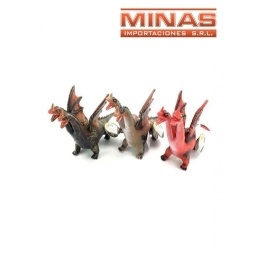 DRAGON DOS CABEZAS 45 X 28 X 12 CM CLUZ Y SONIDO