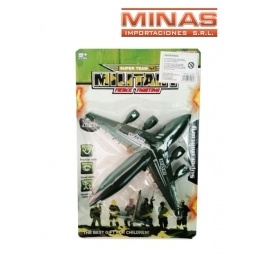 AVION DE GUERRA EN BLISTER 33 X 23 CM