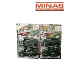 CAMION DE GUERRA X 2 PCS 32 X 20 CM