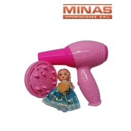 SECADOR DE PELO CON MUECA 22 X 16 CM
