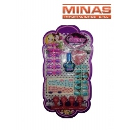 SET MANICURA X 24 UAS + 4 ACCESORIOS.