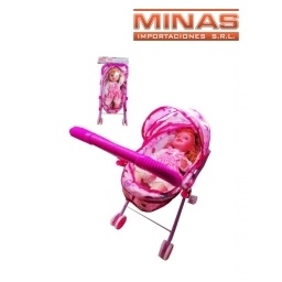 COCHE DE METAL  + MUECA CON SONIDO.