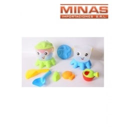 BALDE PARA PLAYA CON MOLDES
