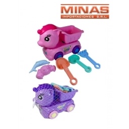 CAMION UNICORNIO CON MOLDES