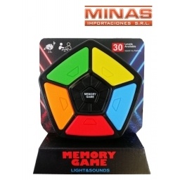 MEMORY PENTAGONO CON 30 NIVELES DE DIFICULTAD X 14 CM.