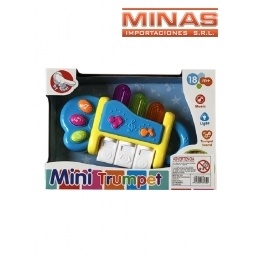 MINI TROMPETA PARA BEB CON LUZ Y SONIDO