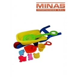 CARRETILLA + BALDE + PALA Y RAST.+ 4 ACC