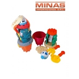 BALDE+ MOLINO + REGADERA + 3 ACC.,DINO, DOS COLORES.