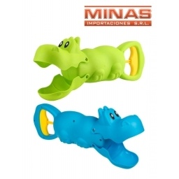 PINZA PARA ARENA DE 35 CM ,HIPOPOTAMO.
