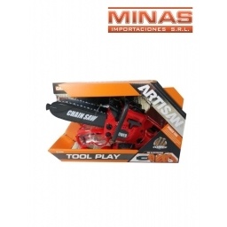 MOTOSIERRA ROJA + ANTIPARRAS, A PILA