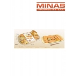 BANDEJA CON 10  PANES + CUCHILLO.