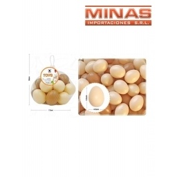 HUEVOS DE PLASTICO X 20 UND.
