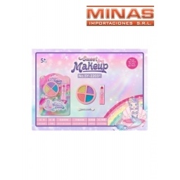 MAQUILLAJE SIRENA,,SOMBRAS + LABIAL.