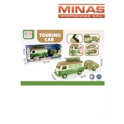 KOMBI + CARAVANA CON LUZ Y SONIDO