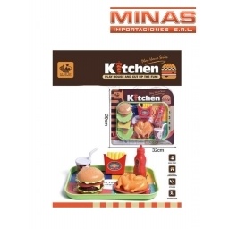 HAMBURGUESA DESARMABLE,7 PCS.+ 6 ACC.