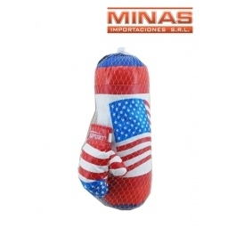 SACO DE BOX DE 0.48 M + GUANTES .