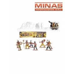 SET DE 8 INDIOS ARMADOS.