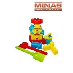 CASTILLO AMARILLO + REGADERA + 6  ACC.