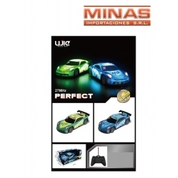 AUTO A CONTROL  X 18 CM, 4 DIRECC. Y LUCES,A ESCALA 1:22.