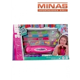 SET DE APLICADOR DE 16 CM + CUENTAS PARA EL CABELLO O HACER PULSERAS.